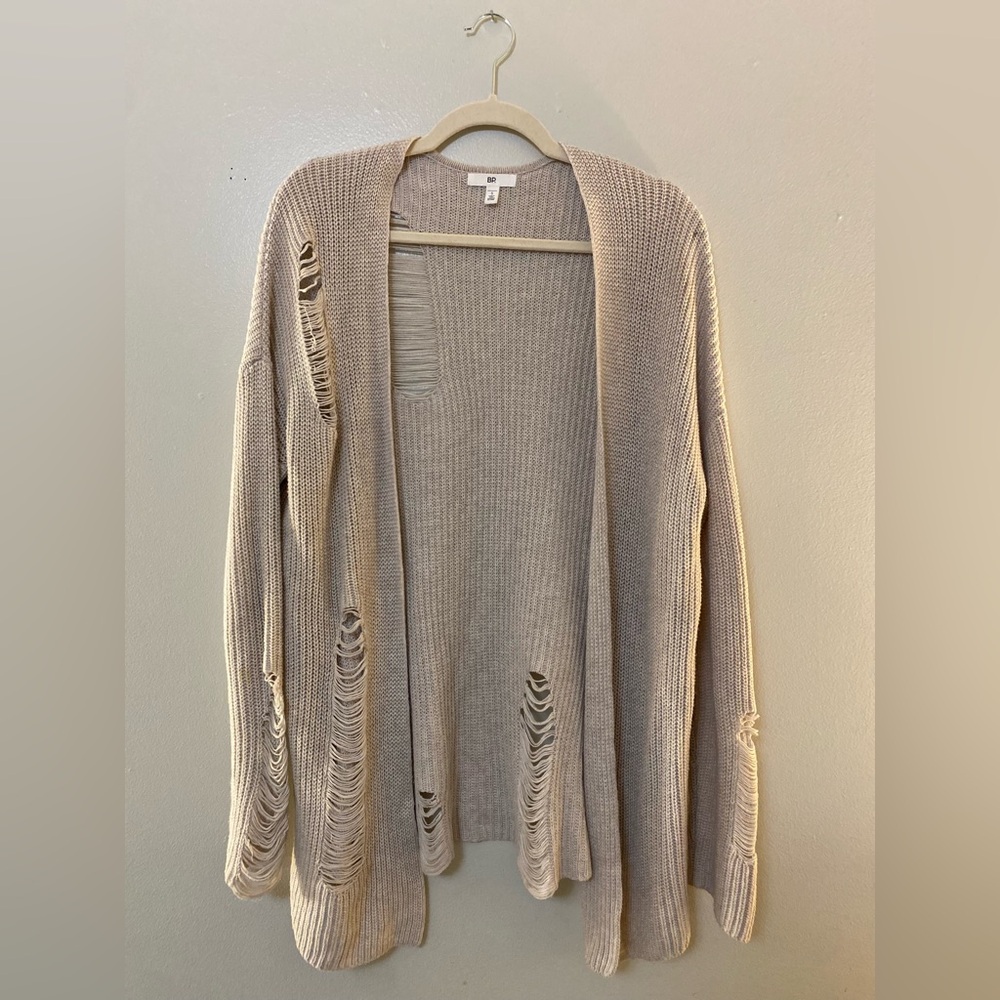 NWOT BP Distressed Cardigan Size Small